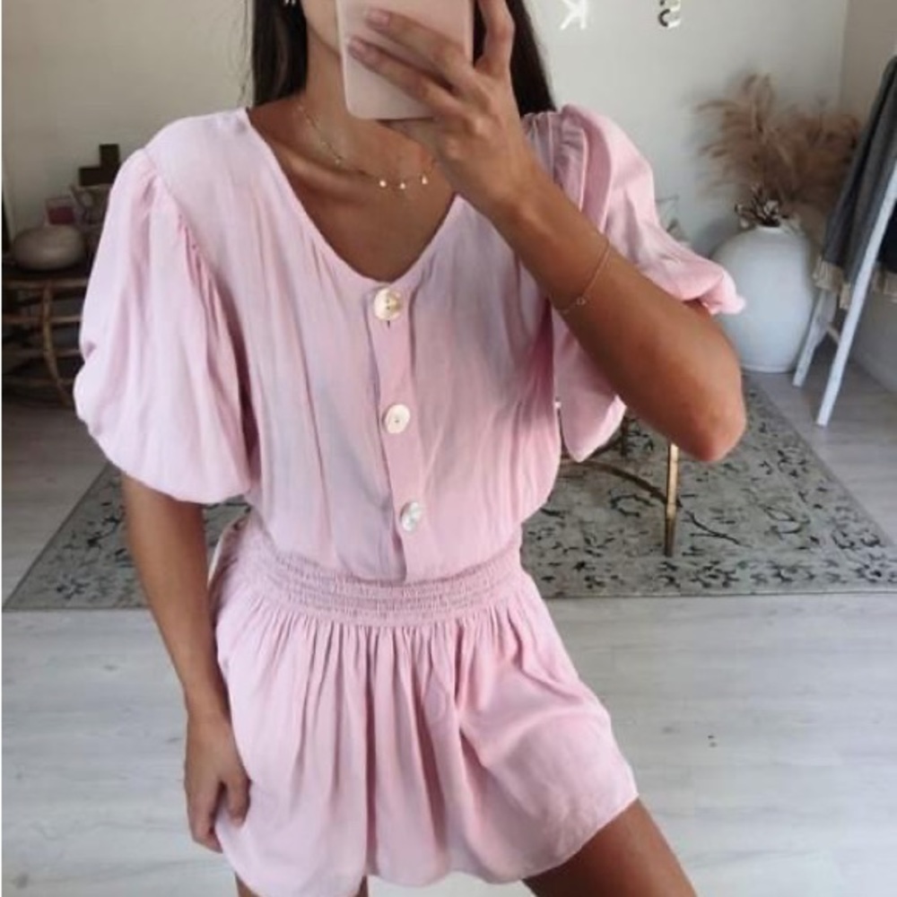 Worn once! Sabo Skirt XS pink dress or coverup
